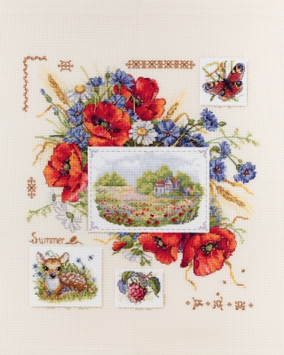 click here to view larger image of Summer Sampler (counted cross stitch kit)
