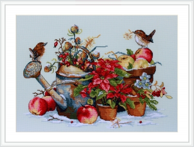click here to view larger image of December (counted cross stitch kit)