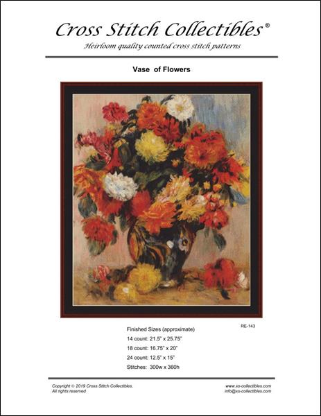 click here to view larger image of Vase of Flowers (chart)