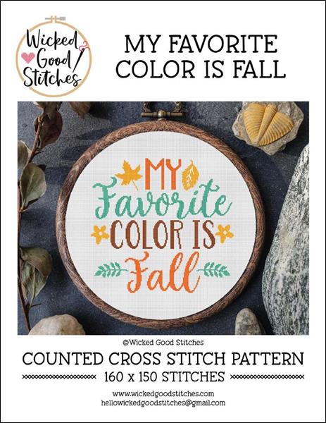 click here to view larger image of My Favorite Color Is Fall (chart)