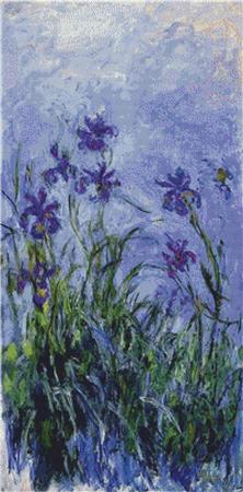 click here to view larger image of Lilac Irises  (Claude Monet) (chart)