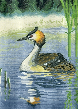 click here to view larger image of Grebe (counted cross stitch kit)