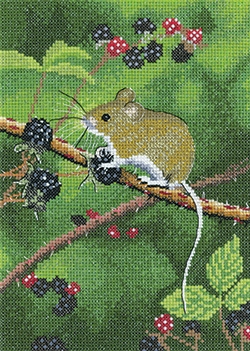 click here to view larger image of Wood Mouse (counted cross stitch kit)
