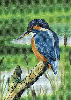click here to view larger image of Kingfisher (counted cross stitch kit)