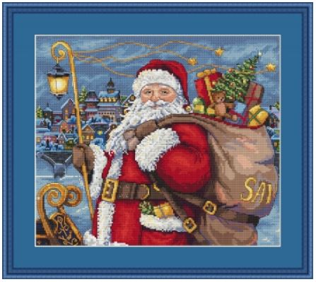 click here to view larger image of Santa is Coming! (counted cross stitch kit)