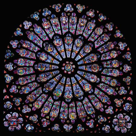 click here to view larger image of North Rose Window - Notre Dame Paris (chart (special))