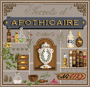 click here to view larger image of Secrets d'Apothicaire KIT - Aida (counted cross stitch kit)