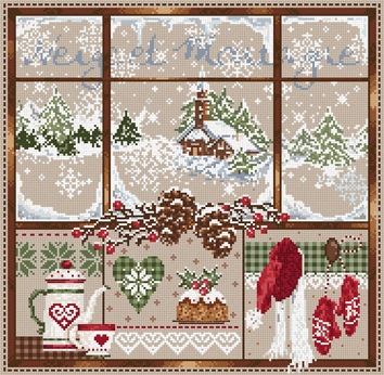 click here to view larger image of Neige et Montagne KIT - Aida (counted cross stitch kit)
