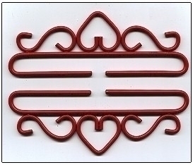 click here to view larger image of Wrought Iron Bellpull Red Finish (accessory)
