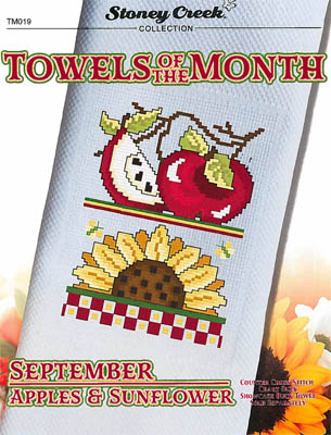 click here to view larger image of Towels Of The Month - September Apples & Sunflower (TM019) (chart)