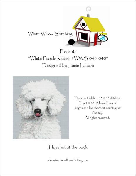 click here to view larger image of White Poodle Kisses (chart)