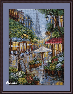click here to view larger image of Rainy Paris (counted cross stitch kit)