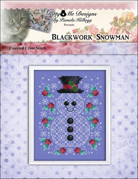 click here to view larger image of Blackwork Snowman (chart)