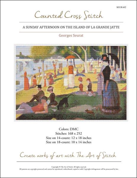 click here to view larger image of Sunday Afternoon on the Island of La Grande Jatte, A (Georges Seurat) (chart)