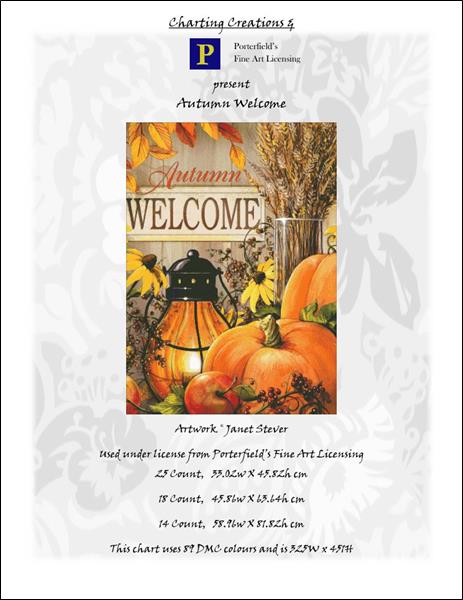 click here to view larger image of Autumn Welcome (chart)