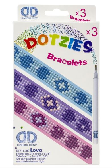 click here to view larger image of Dotzies Bracelets - Love (Diamond Embroidery)