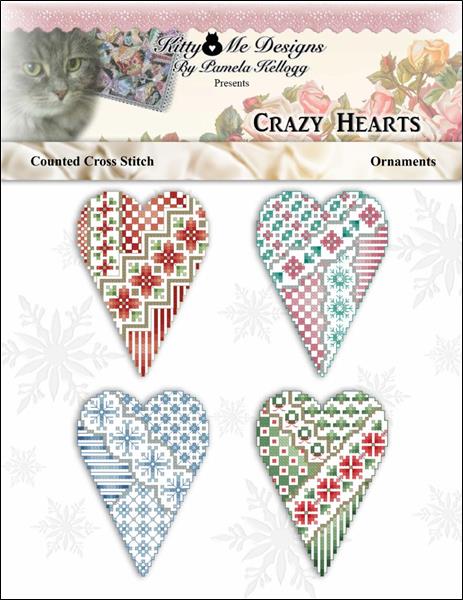 click here to view larger image of Crazy Heart Ornaments (chart)
