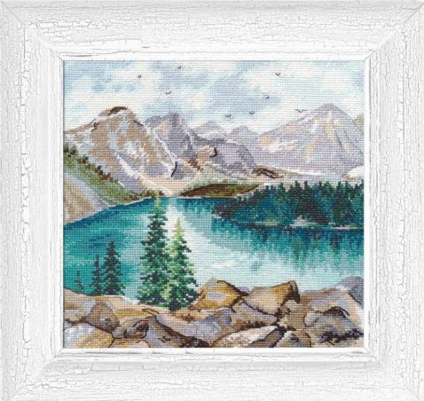 click here to view larger image of Moraine Lake (counted cross stitch kit)