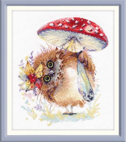 click here to view larger image of Umbrella for Owl (counted cross stitch kit)