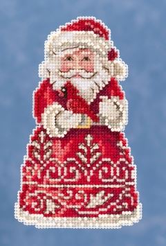click here to view larger image of Santa with Cardinal (counted cross stitch kit)