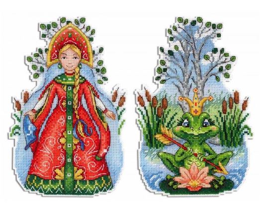 click here to view larger image of Frog Princess (counted cross stitch kit)