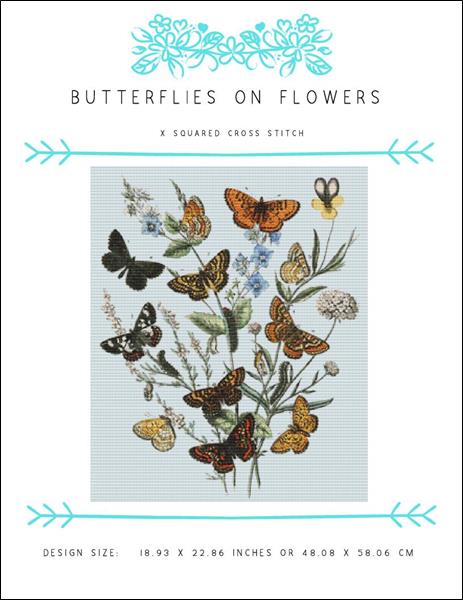click here to view larger image of Butterflies on Flowers (chart)