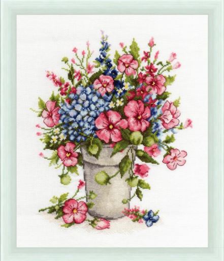 click here to view larger image of Bouquet for You (counted cross stitch kit)