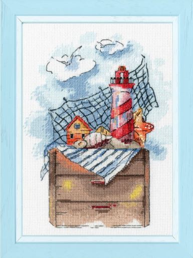 click here to view larger image of Lighthouse (counted cross stitch kit)