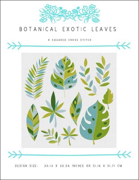 click here to view larger image of Botanical Exotic Leaves (chart)