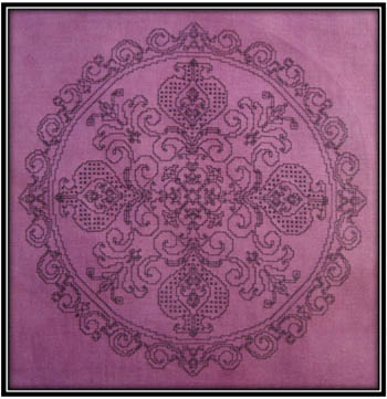 click here to view larger image of Pomegranate Lace in Blackwork (chart)