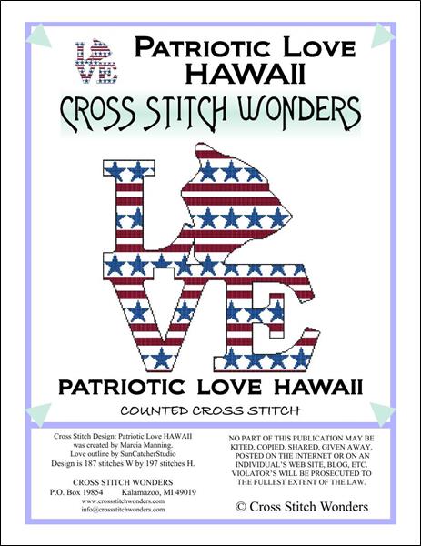 click here to view larger image of Patriotic Love - Hawaii (chart)