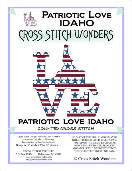 click here to view larger image of Patriotic Love - Idaho (chart)