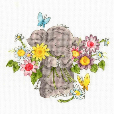 click here to view larger image of Jumbo Bouquet - Elly Collection - Simon Taylor Kielty (counted cross stitch kit)