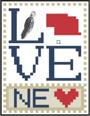 click here to view larger image of Love Bits States - Love Nebraska  (chart)
