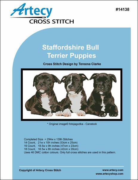 click here to view larger image of Staffordshire Bull Terrier Puppies (chart)