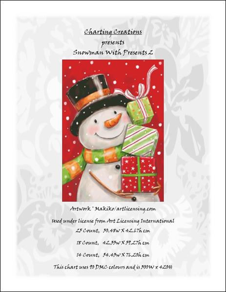 click here to view larger image of Snowman With Presents 2 (chart)