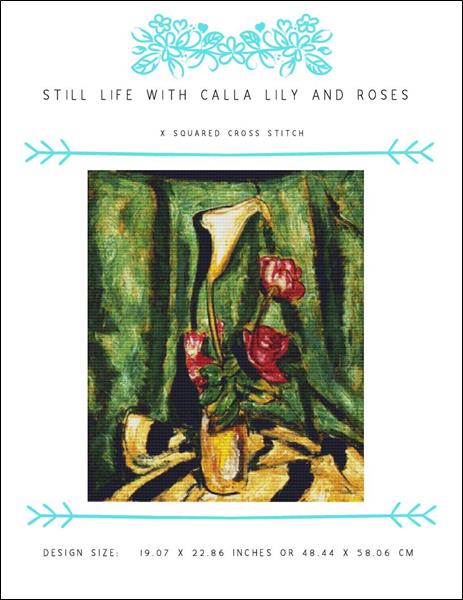 click here to view larger image of Still Life with Calla Lily and Roses (chart)