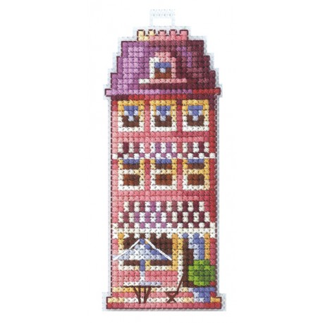 click here to view larger image of Pink House (counted cross stitch kit)