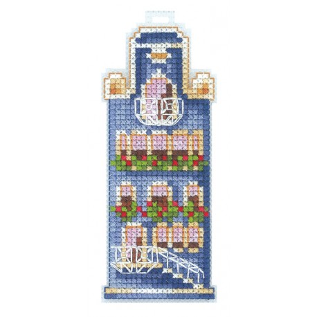 click here to view larger image of Blue House (counted cross stitch kit)
