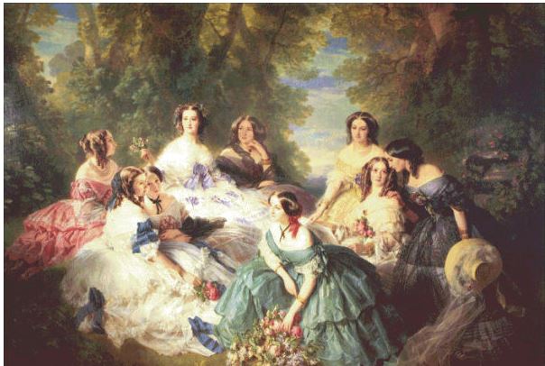 click here to view larger image of Empress Eugenie Surrounded By Ladies (chart)