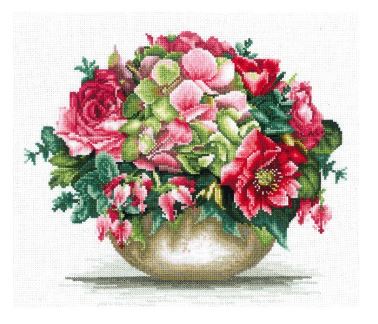 click here to view larger image of Tender Bouquet (counted cross stitch kit)