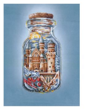 click here to view larger image of Train to a Fairytale (counted cross stitch kit)