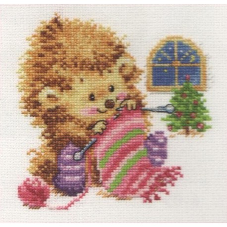 click here to view larger image of I Won't Tell for Whom I Knit ! (counted cross stitch kit)