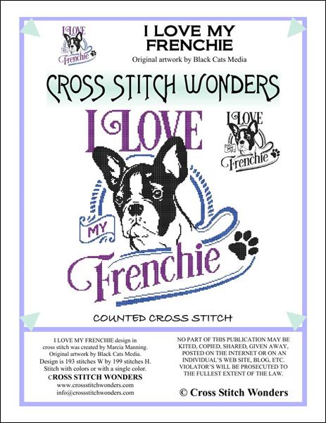 click here to view larger image of I Love My Frenchie (chart)