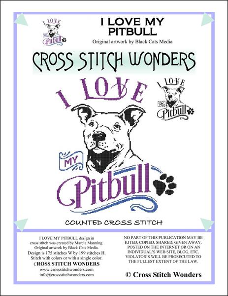 click here to view larger image of I Love My Pitbull (chart)