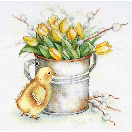 click here to view larger image of Tulip Mood (counted cross stitch kit)