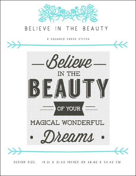 click here to view larger image of Believe in the Beauty (chart)