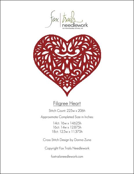 click here to view larger image of Filigree Heart (chart)