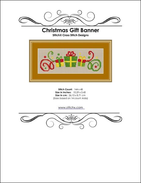 click here to view larger image of Christmas Gift Banner (chart)