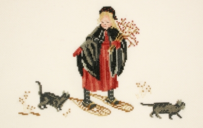click here to view larger image of Laura in the Snow (counted cross stitch kit)